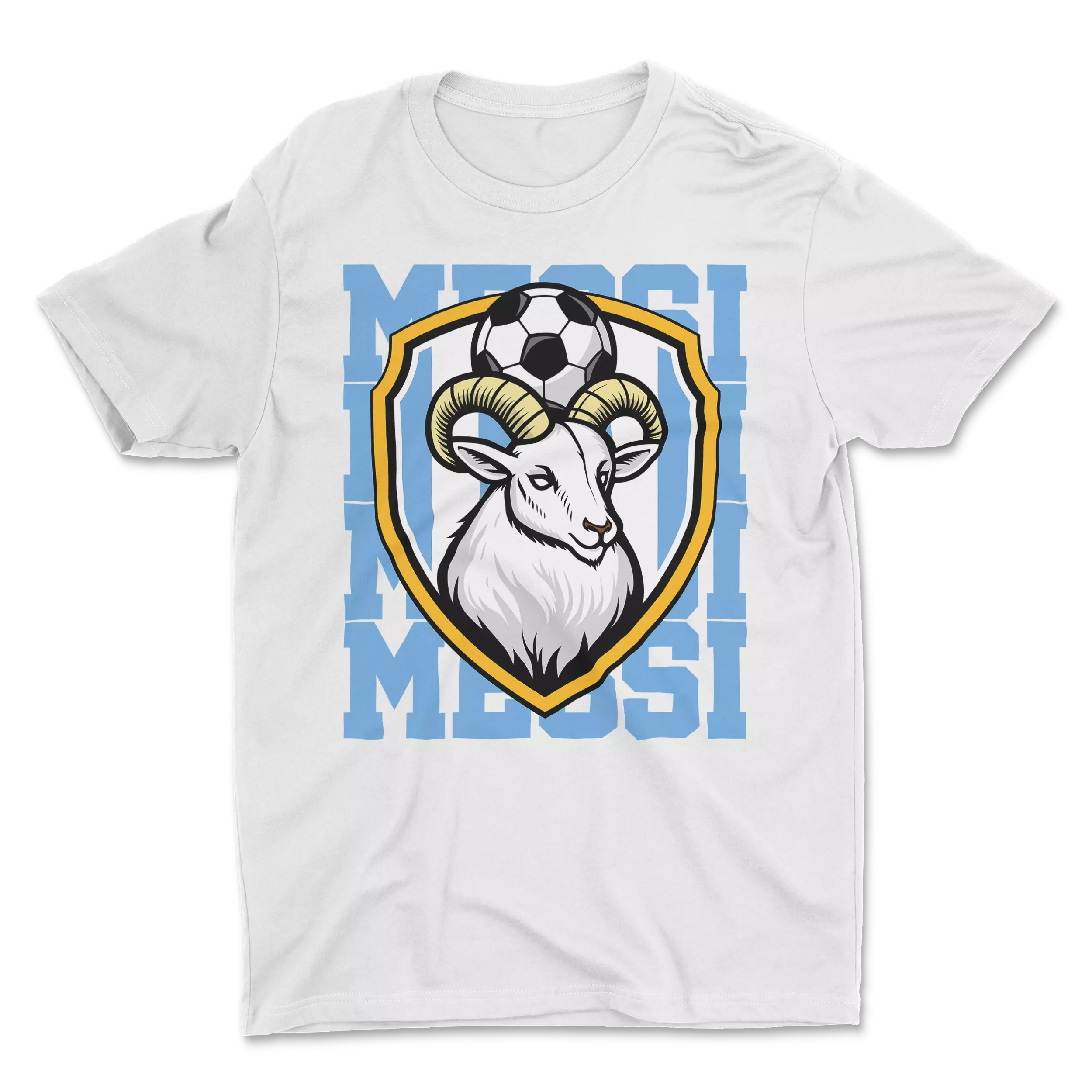 Messi Goat White T-Shirt